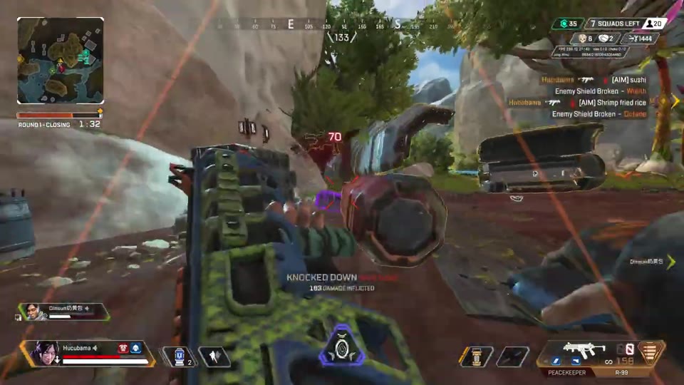 Second knock from cover frame at thirty-five seconds